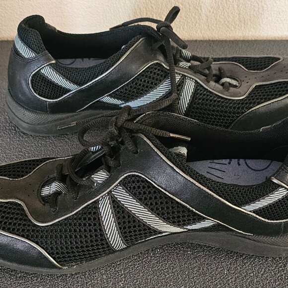 Hush Puppies US 7M Bounce Tech Black Leather Lace Up Oxford Sneaker - Picture 3 of 5